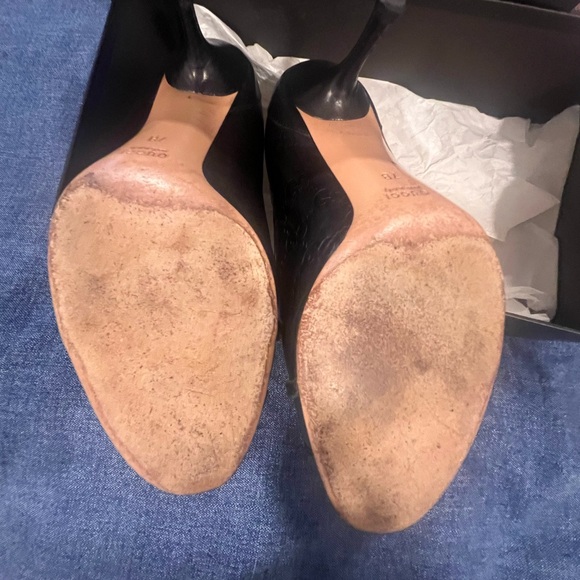 GUCCI BLACK MONOGRAM PUMP SHOES 7 - Picture 7 of 7